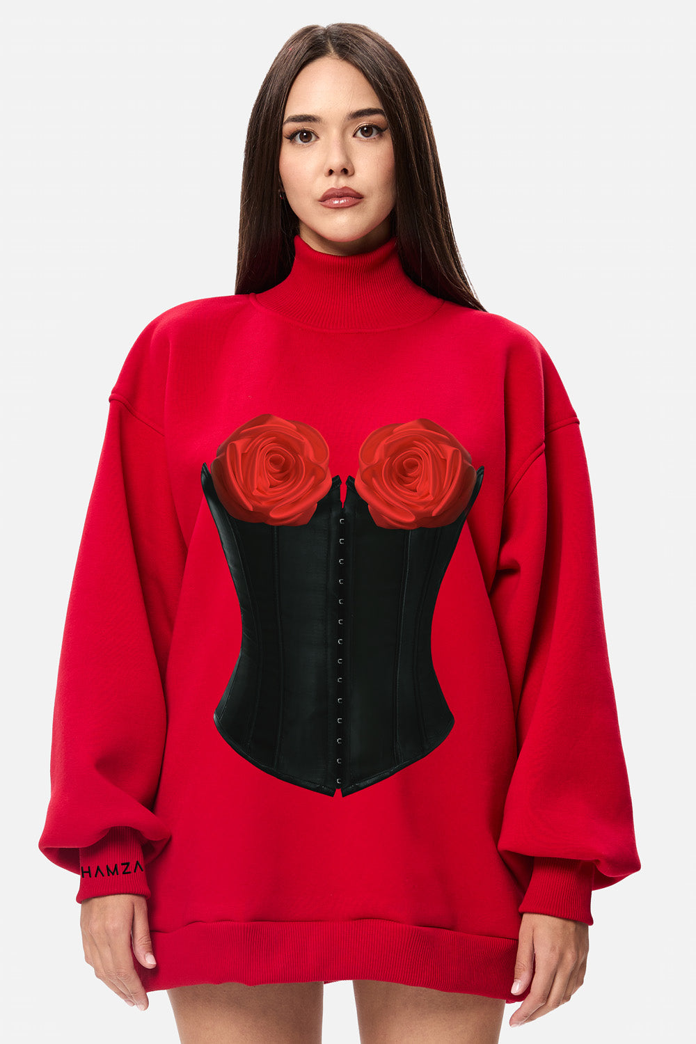 Biały sweter damski Charmante oversized
