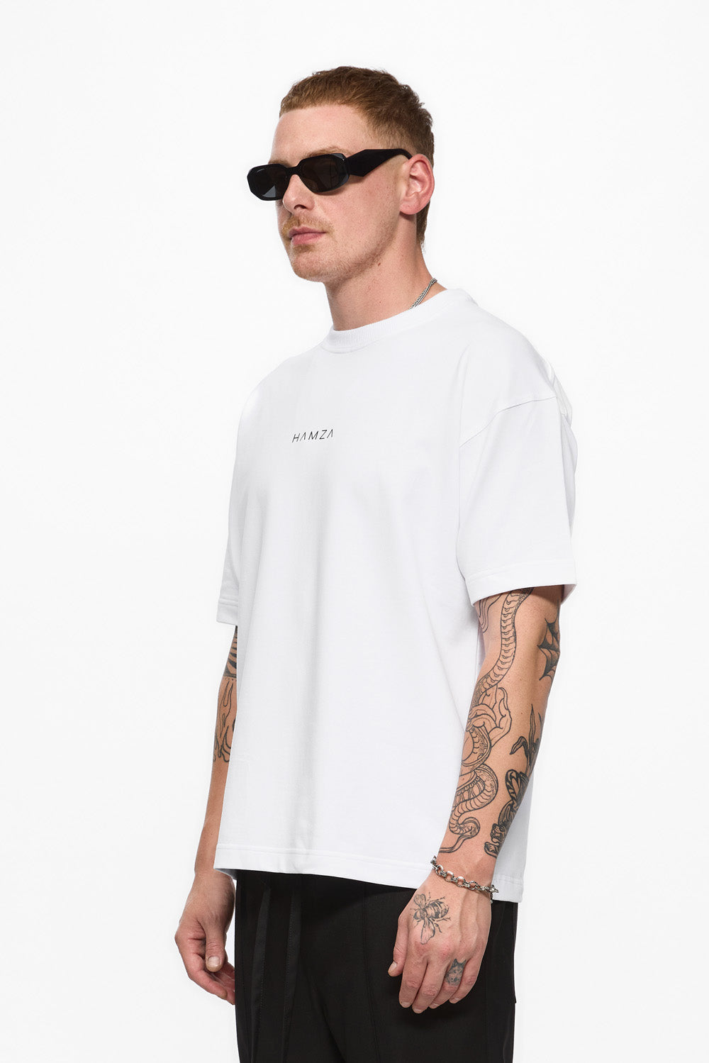 Riyad  Printed White T-Shirt