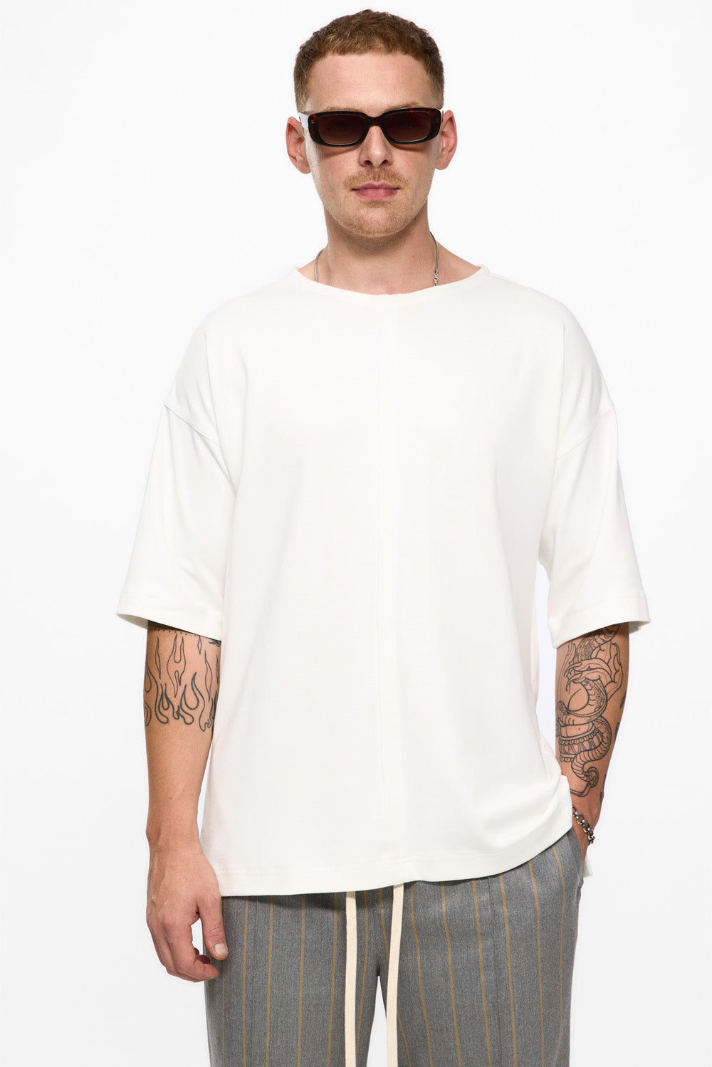 Interlock  Super Fine White T-shirt