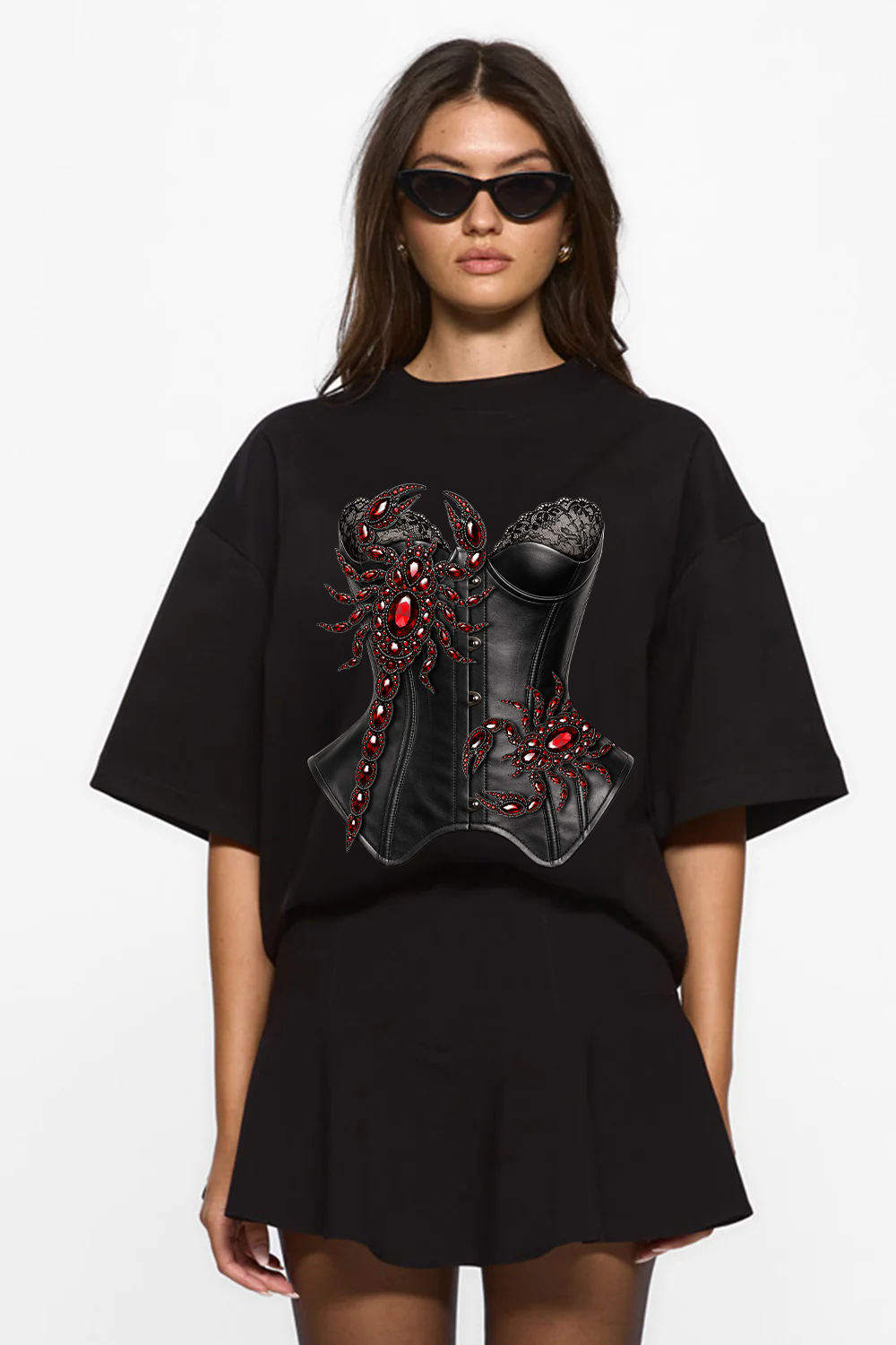 Scorpion printed Black T-Shirt