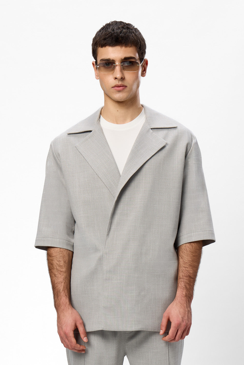 Riviera Grey Melange Cloth Jacket