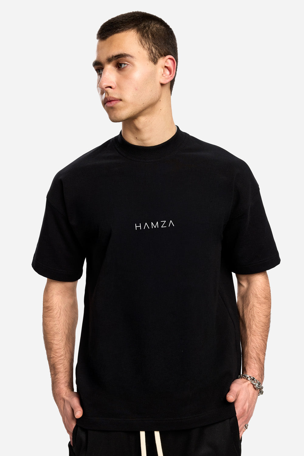 Riyad Printed Black T-Shirt