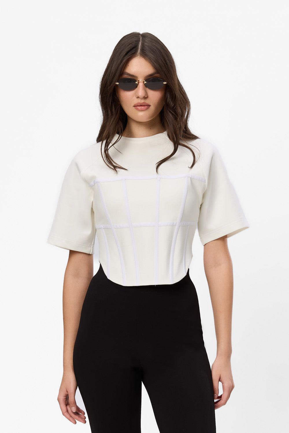 Contour Corset Off-White Top