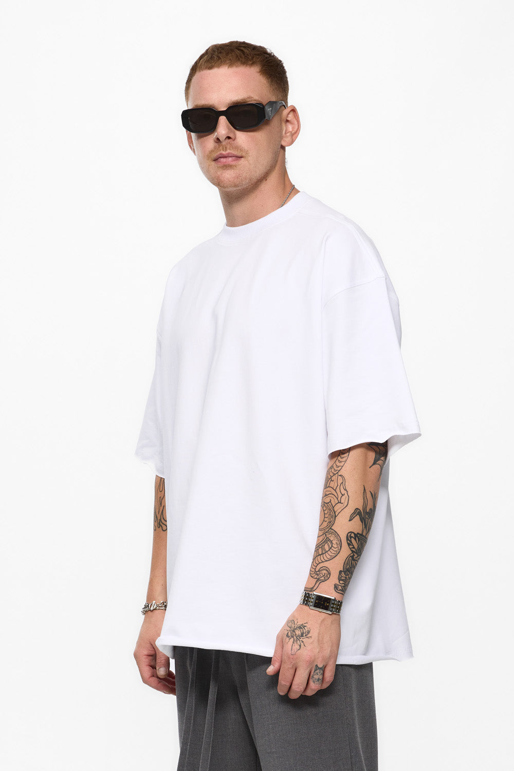 Biały Oversize T-shirt