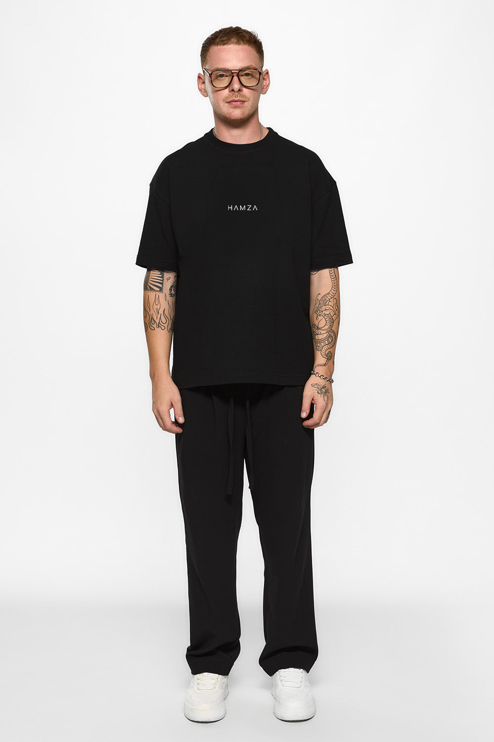Aky Printed Black T-Shirt