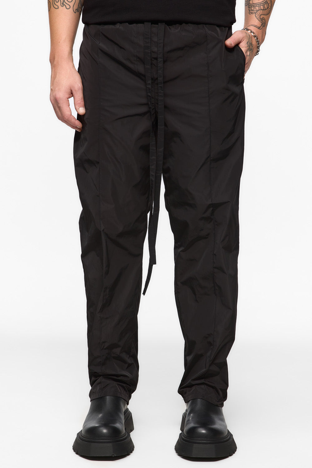 247 black polyamide Pants