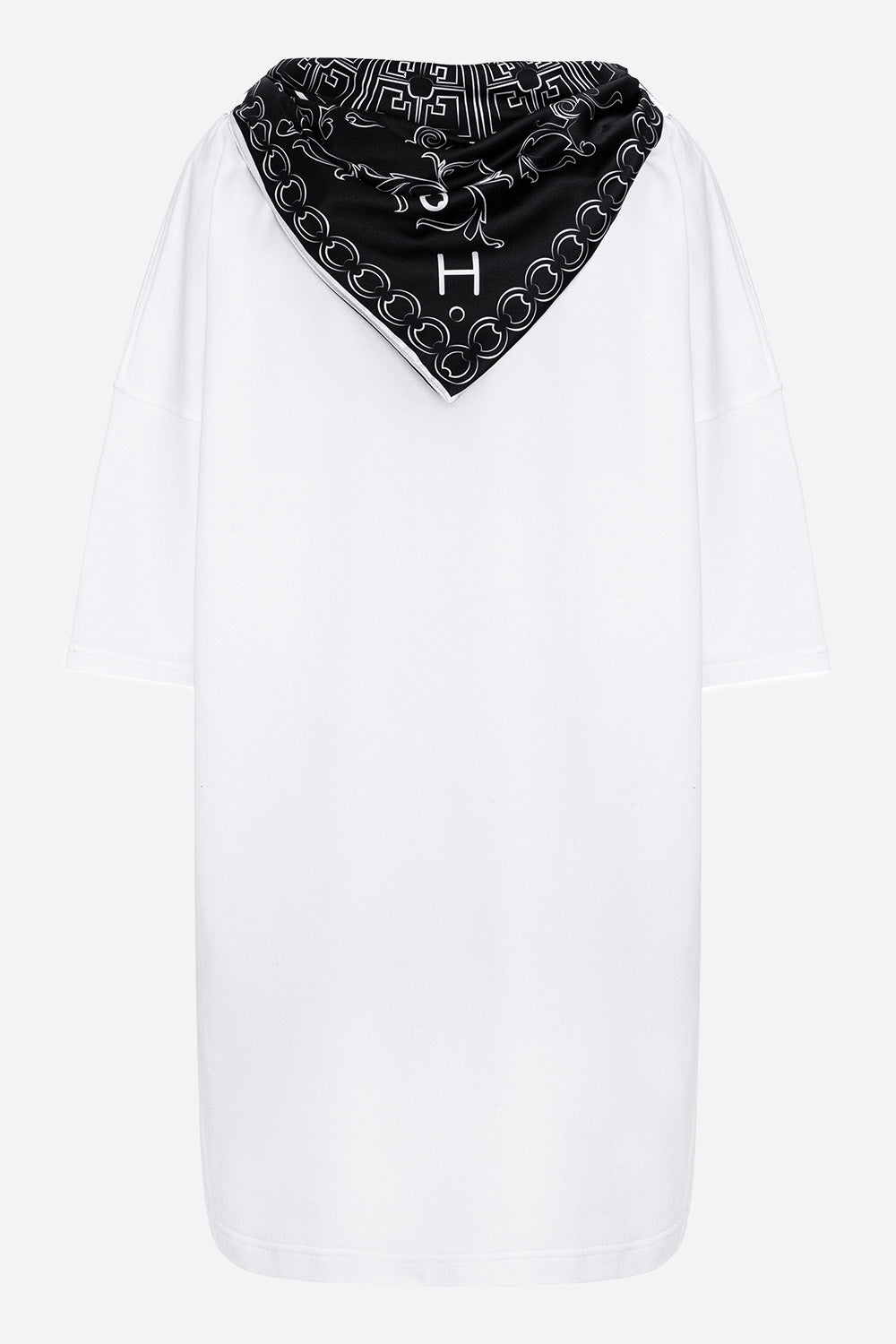 Paris Scarf White Dress