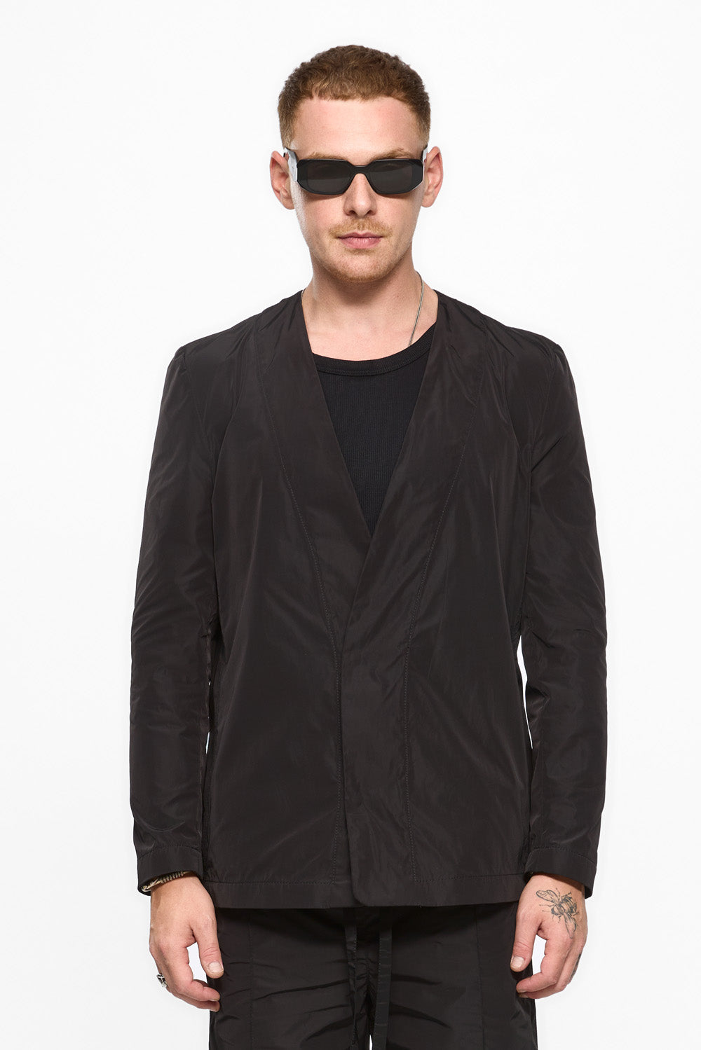 247 Black Polyamide Cardigan