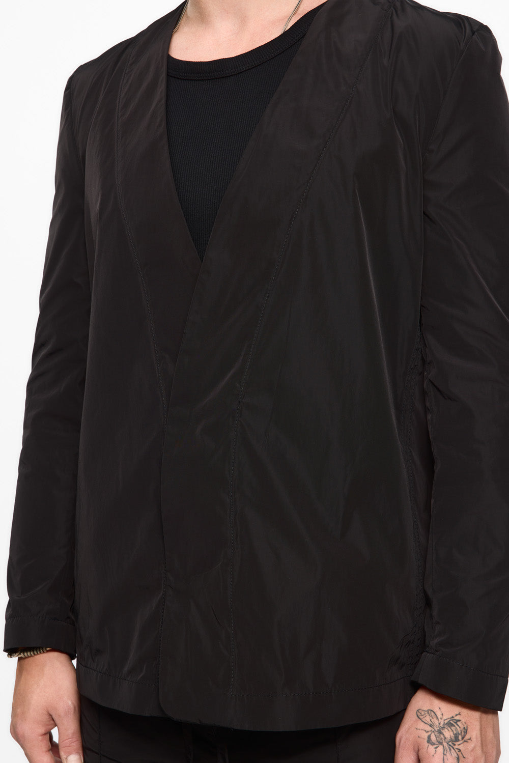247 Black Polyamide Cardigan
