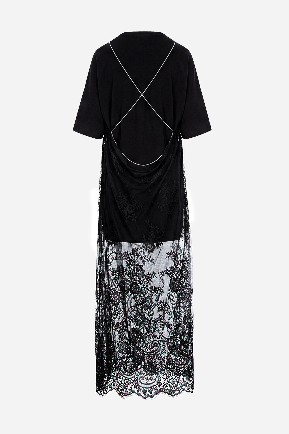Sukienka T-shirt Bandana z nadrukiem gorsetu