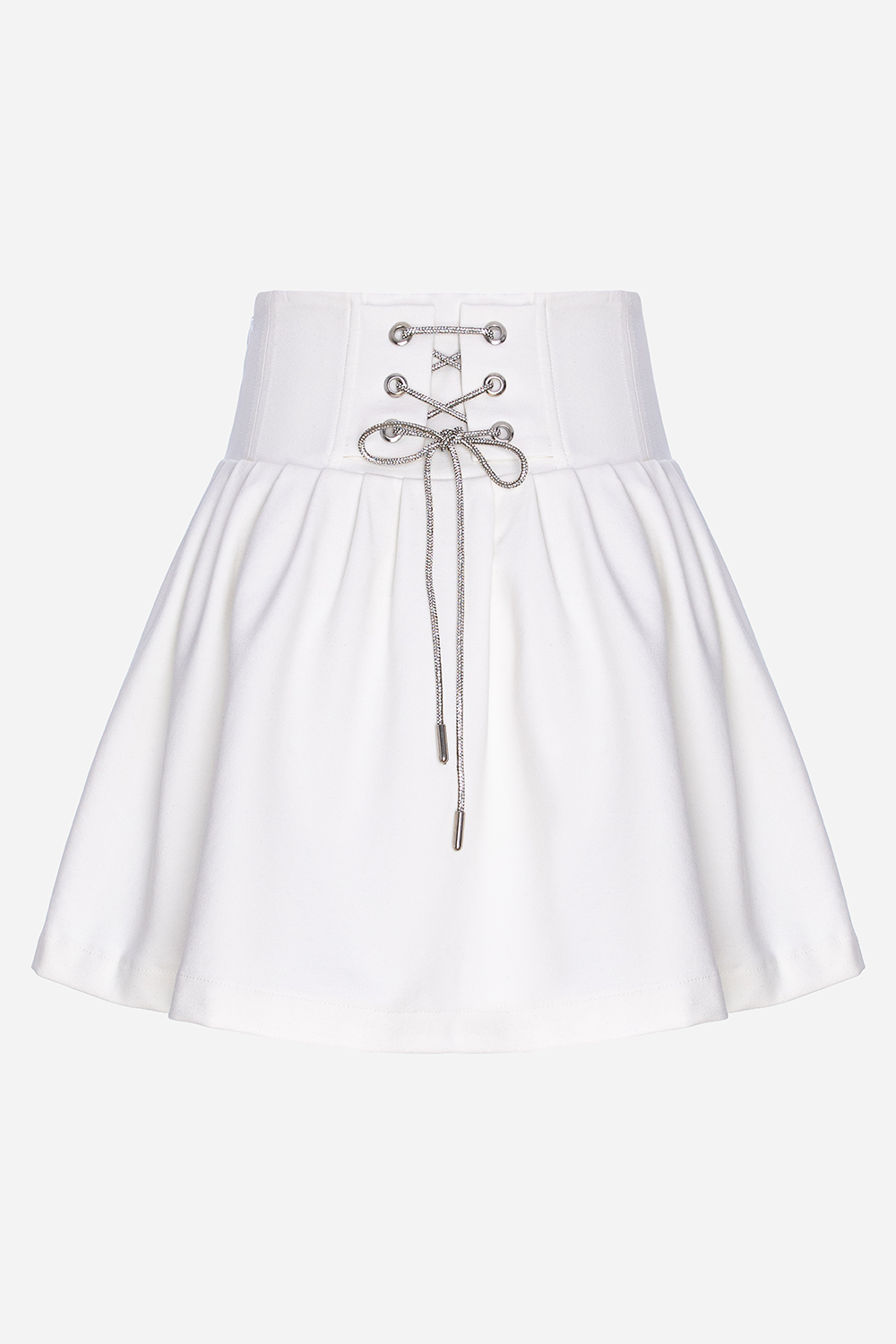 Szorty Santorini z popeliny z aplikowanymi cyrkoniami