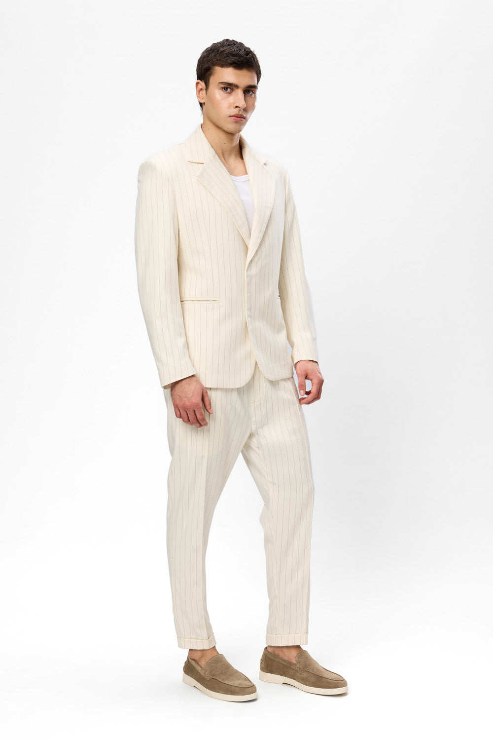 Thom Vanilla Striped Cloth Pants V2