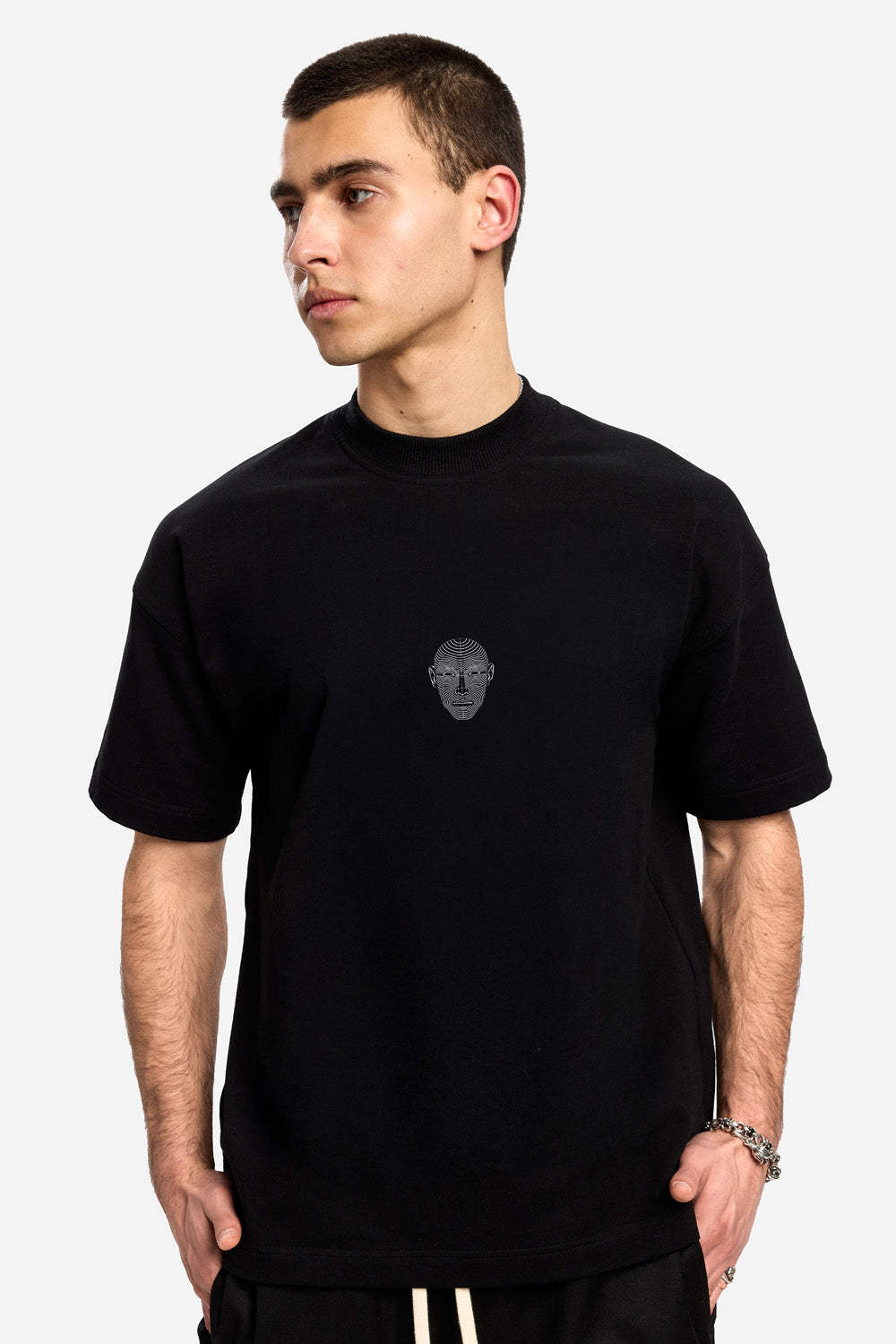 Tricou alb cu imprimeu Riyad