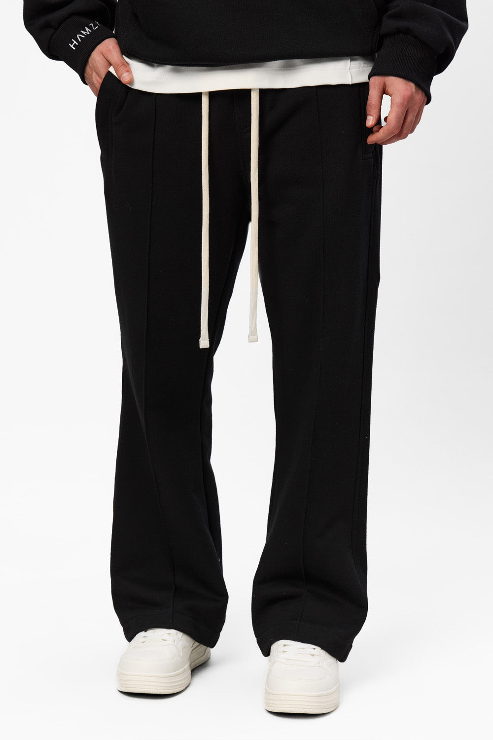 247 V2 flared Black Cotton Pants