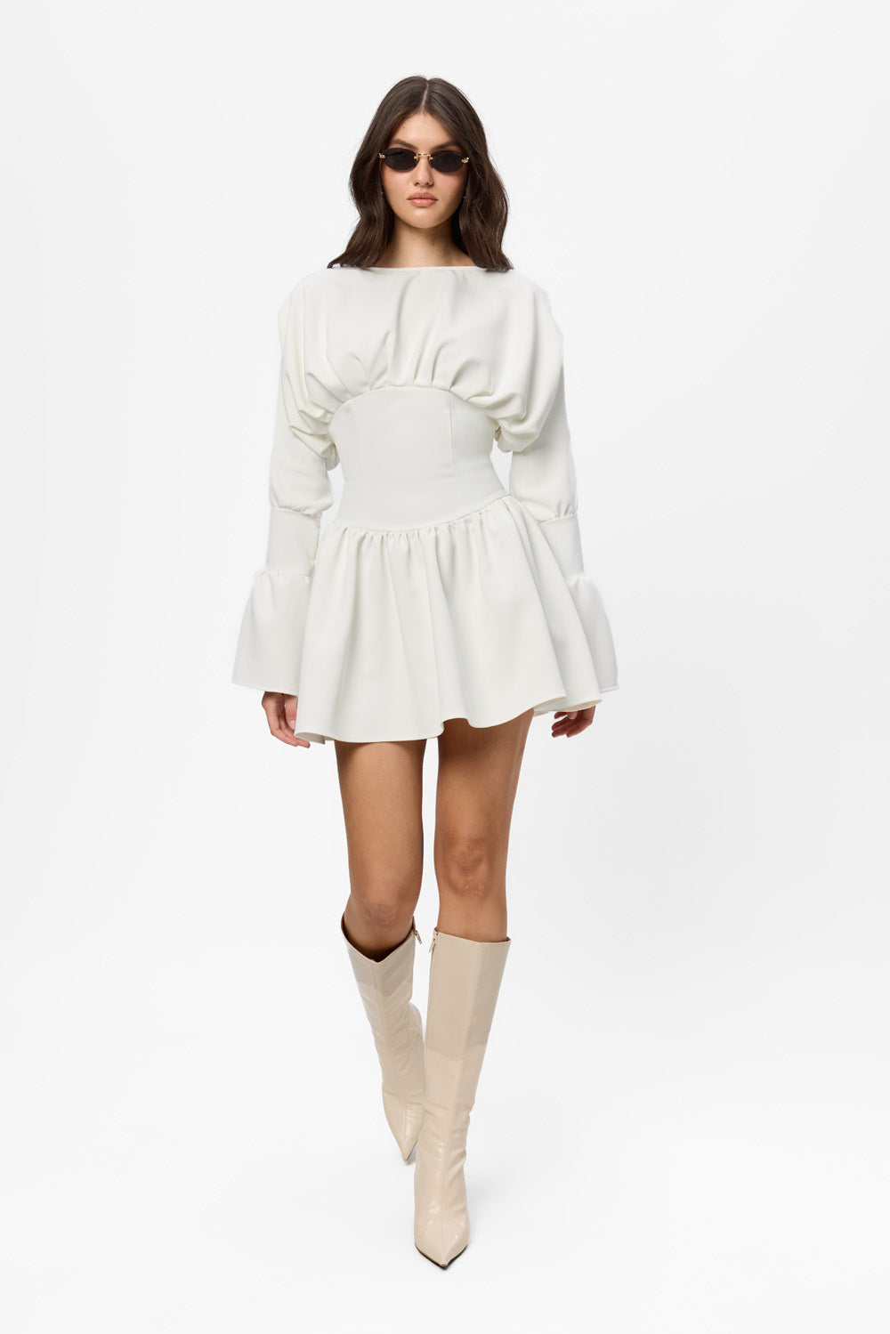 Nyssa Cloth off-white Dress