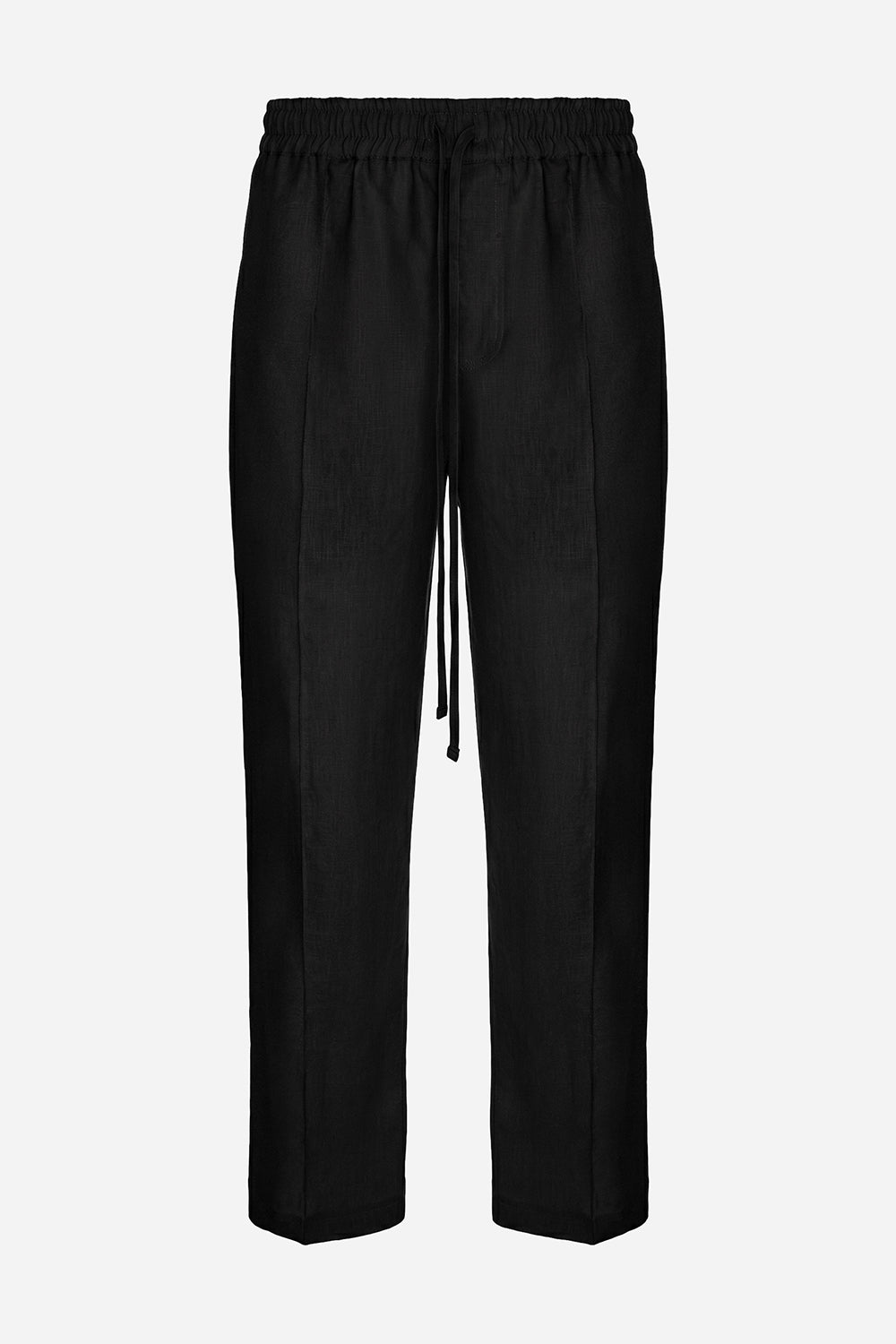 247 black linen pants
