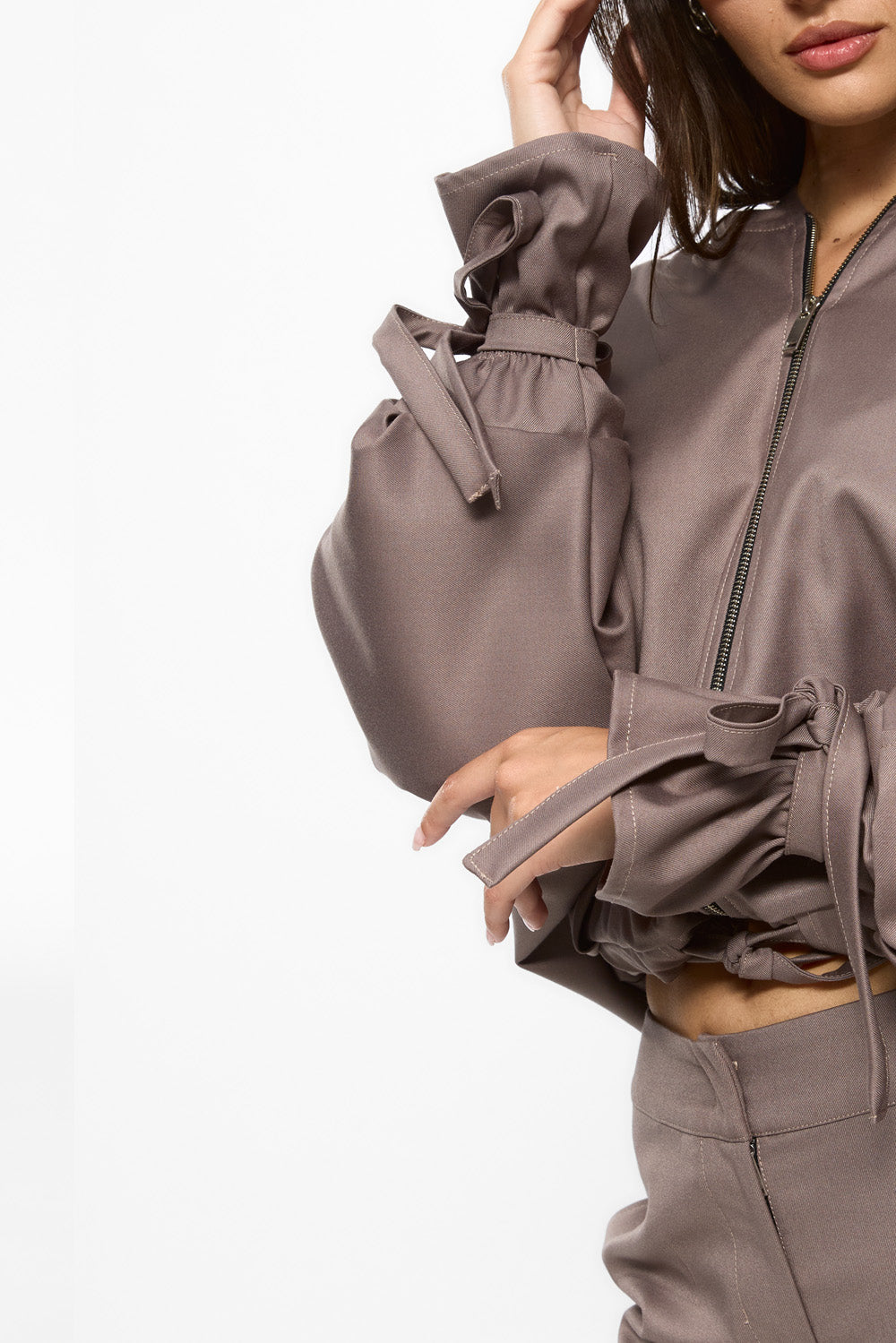 Swan Beige Cloth Jacket