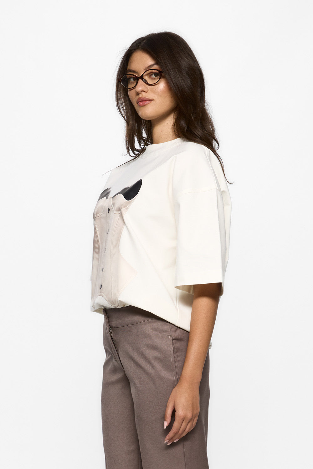 Ivory printed Off-White T-shirt