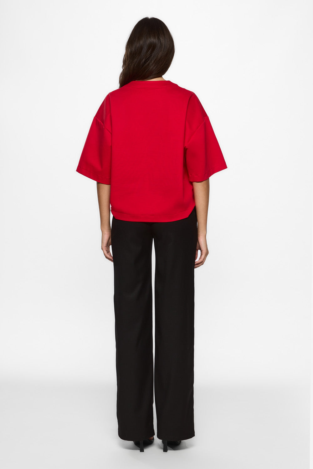 Karo Red Stitched Corset T-shirt