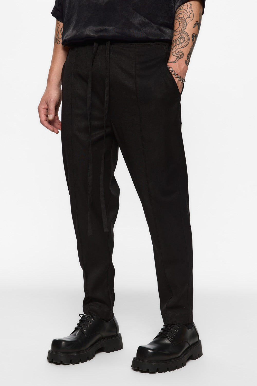 Thom Black Cloth Pants V2