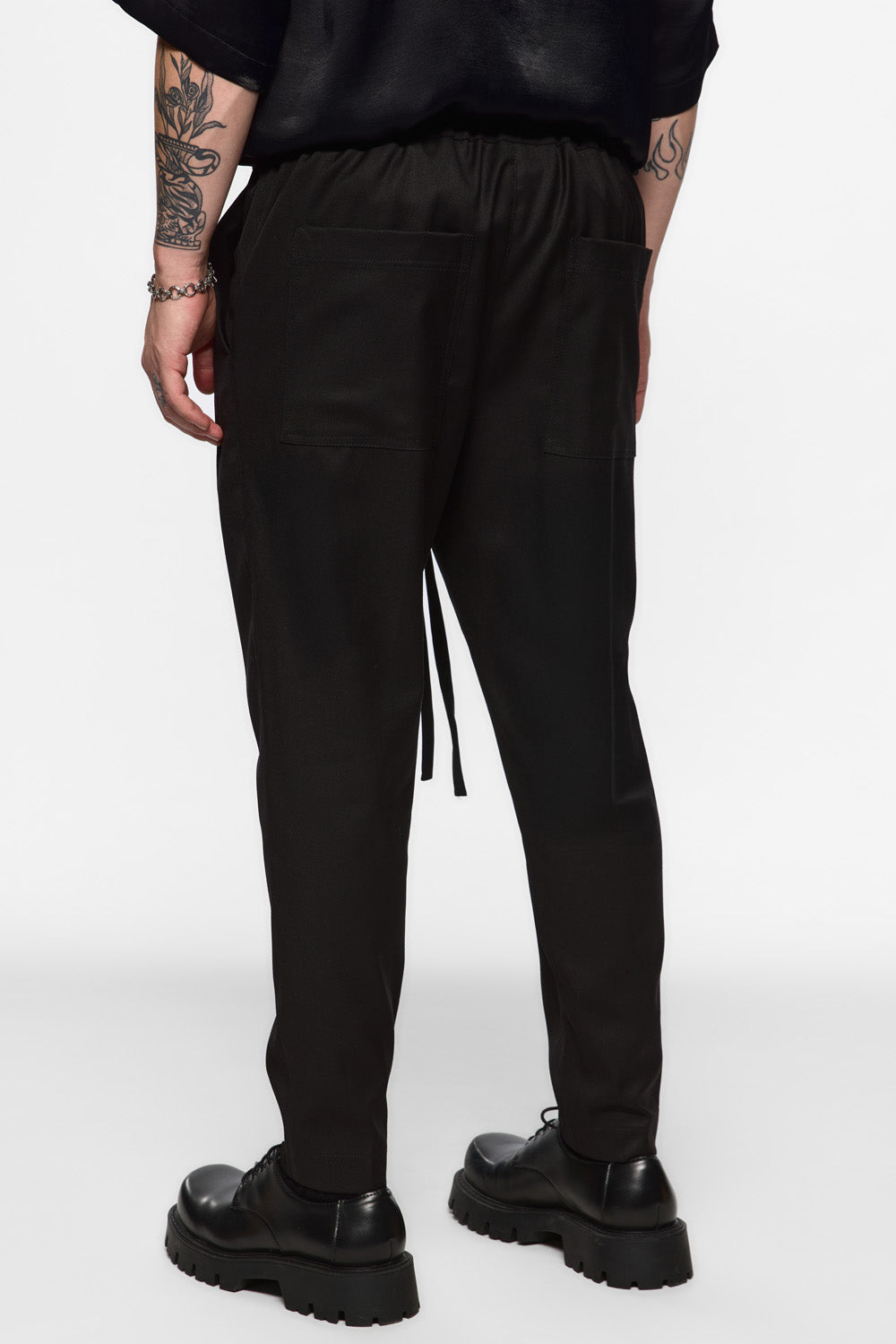Thom Black Cloth Pants V2