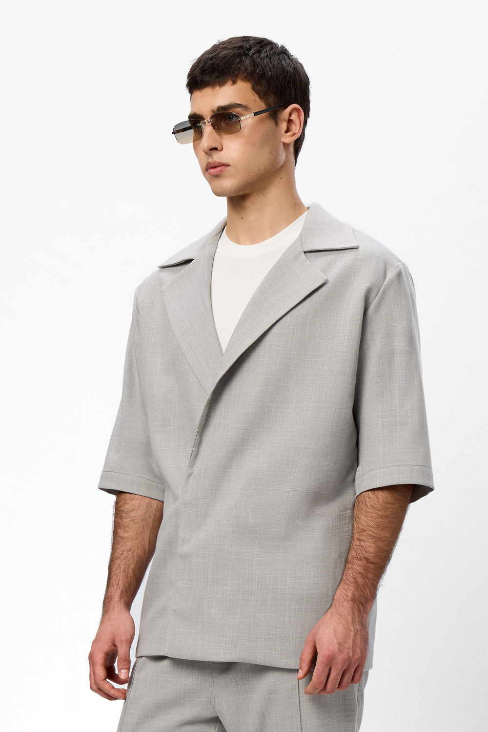 Riviera Grey Melange Cloth Jacket