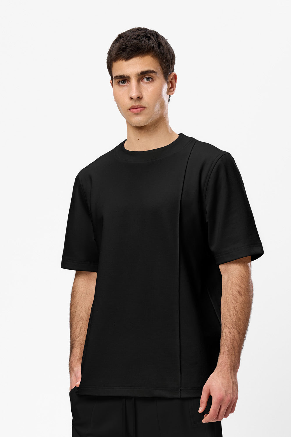 Khan V2 black seam detail T-shirt