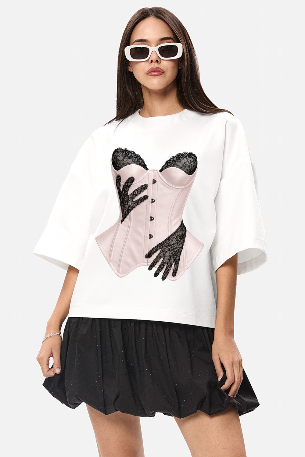 Charmante drukowana koszulka w kolorze Off-White W
