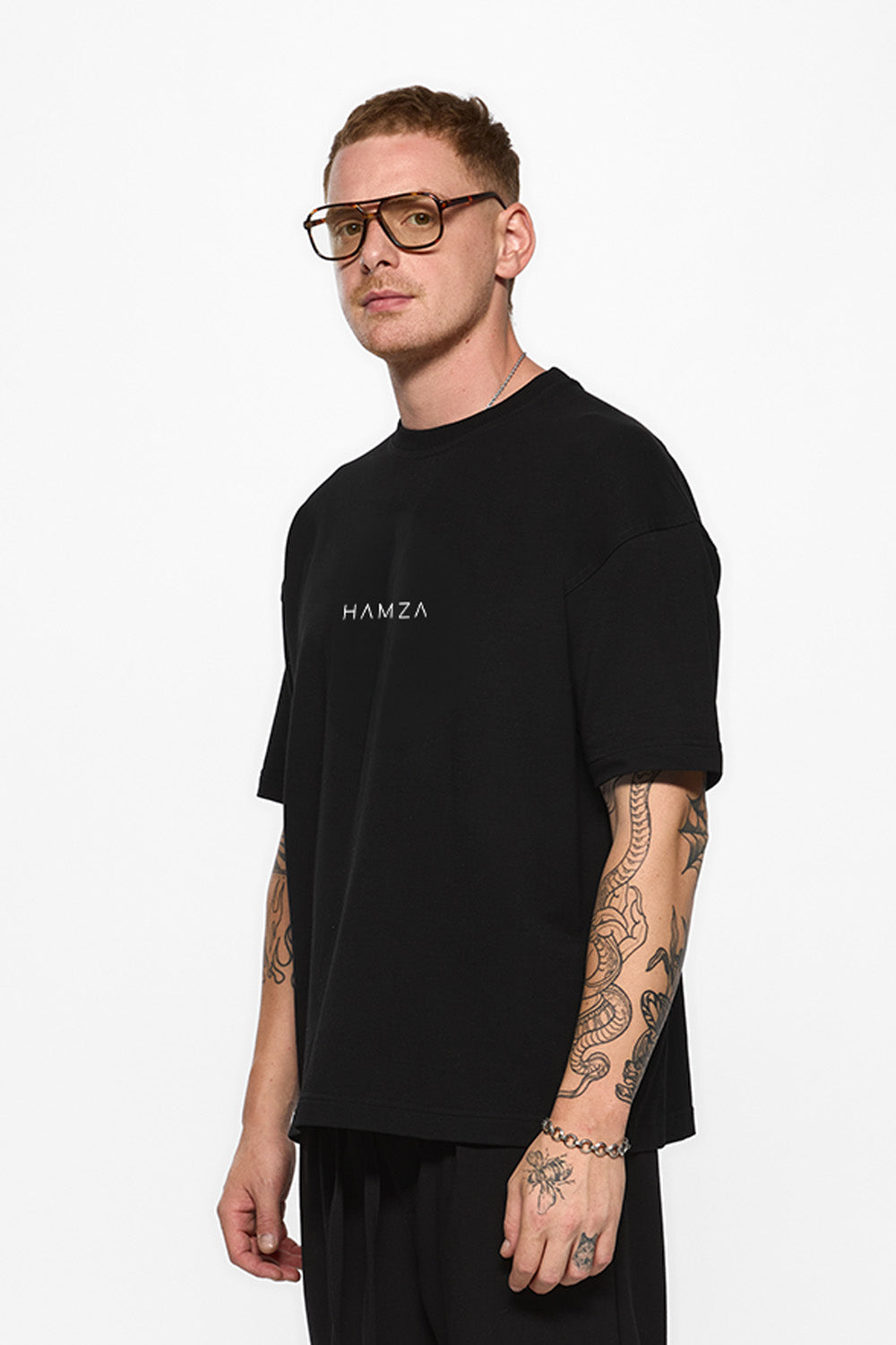 Aky Printed Black T-Shirt