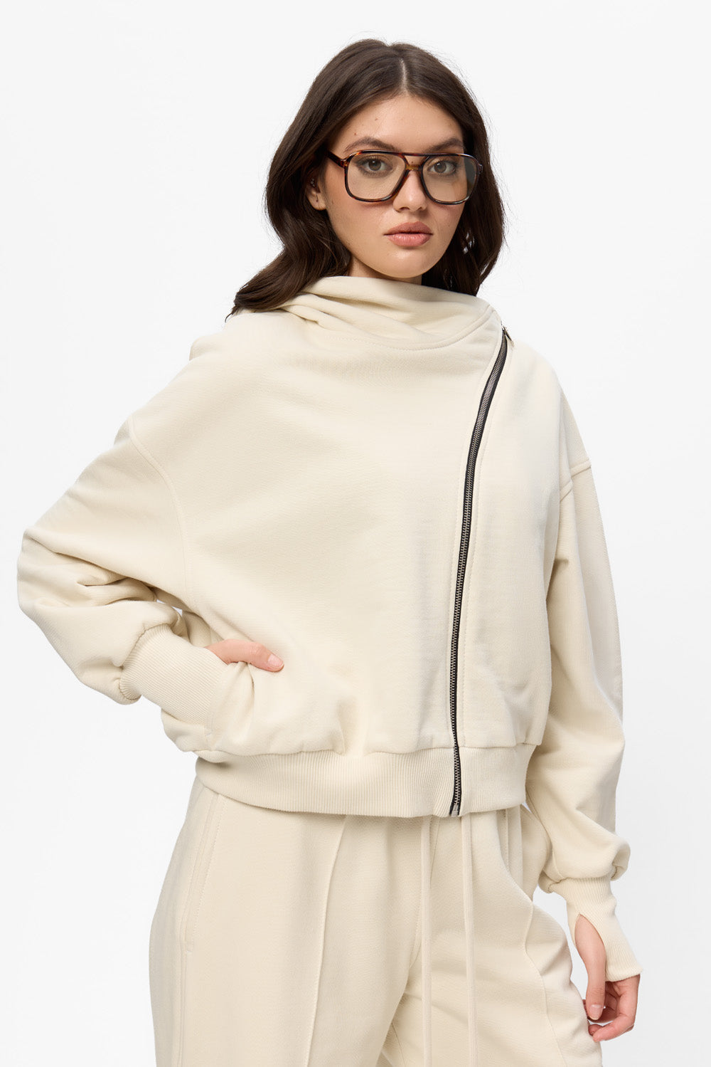 Hera Vanilla Cotton Hoodie