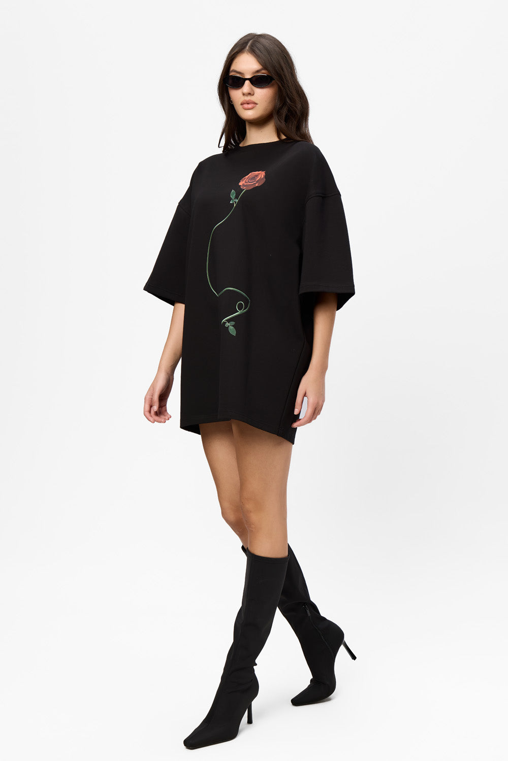 Sukienka T-shirt Bandana z nadrukiem gorsetu