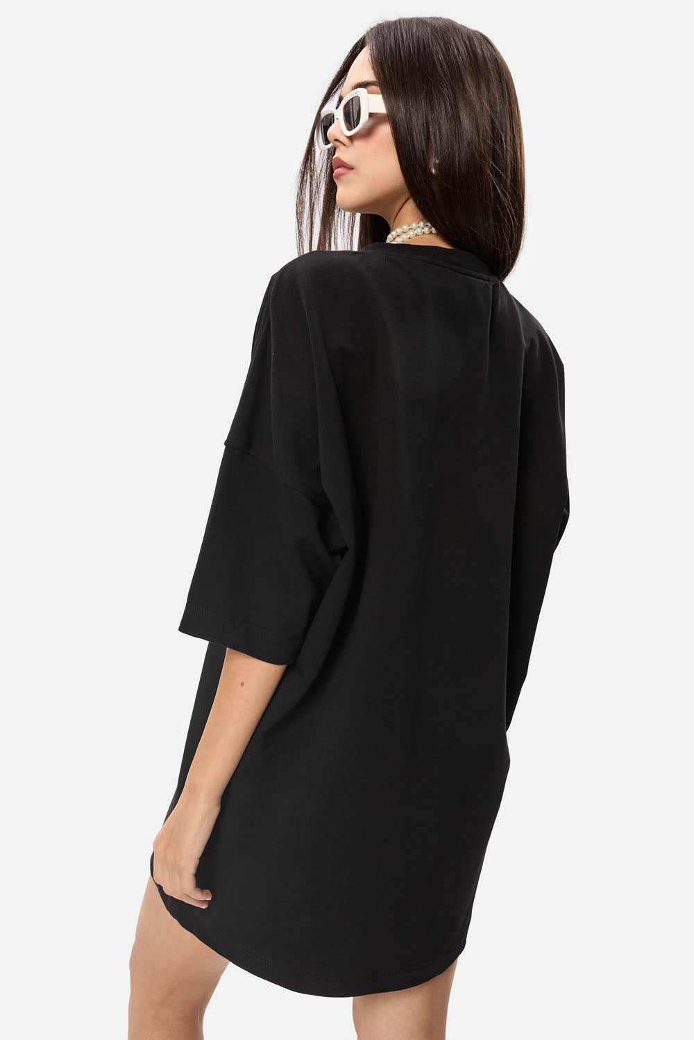 Sukienka T-shirt Bandana z nadrukiem gorsetu