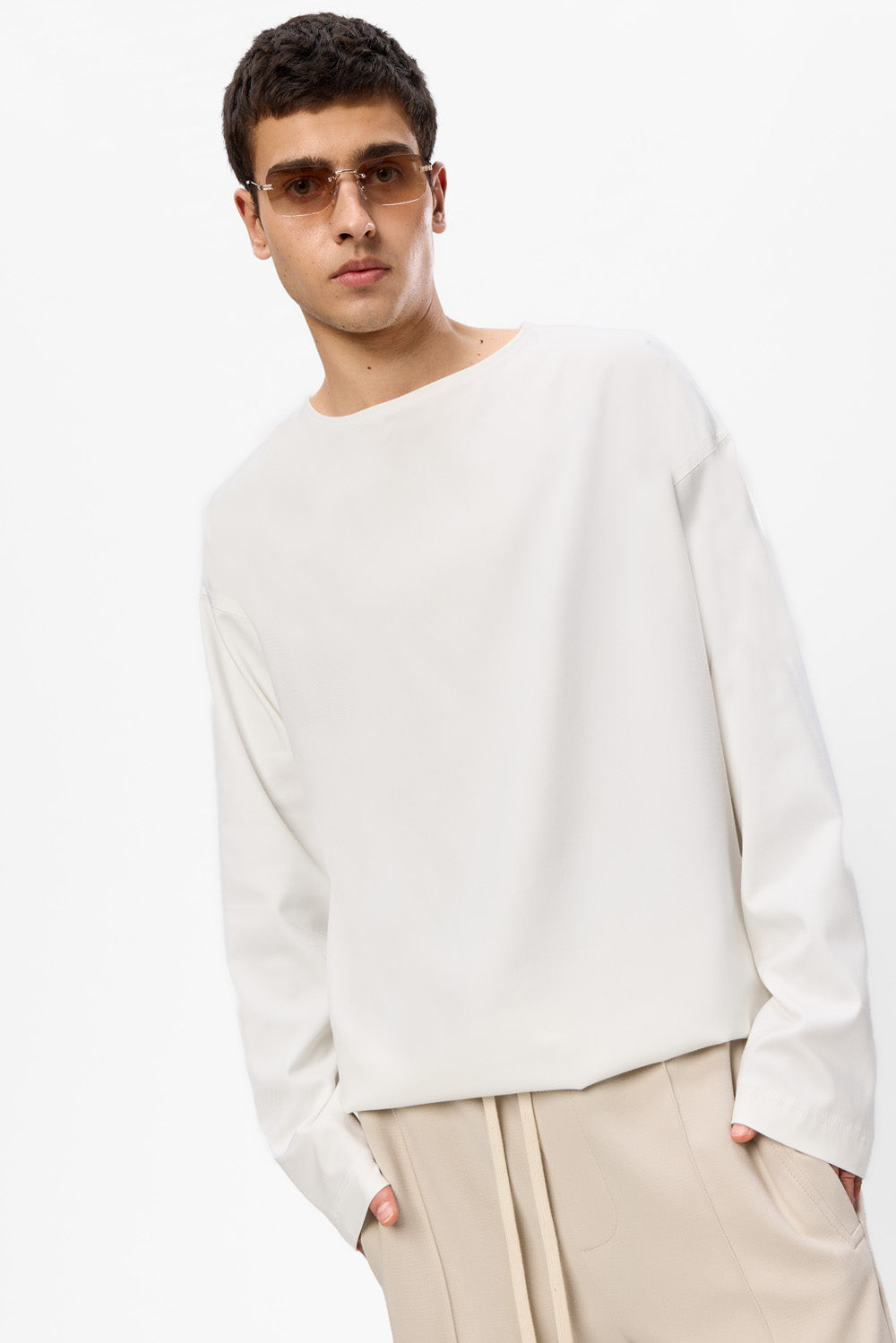 Florence V2 Cloth Off-White Long Sleeve T-Shirt
