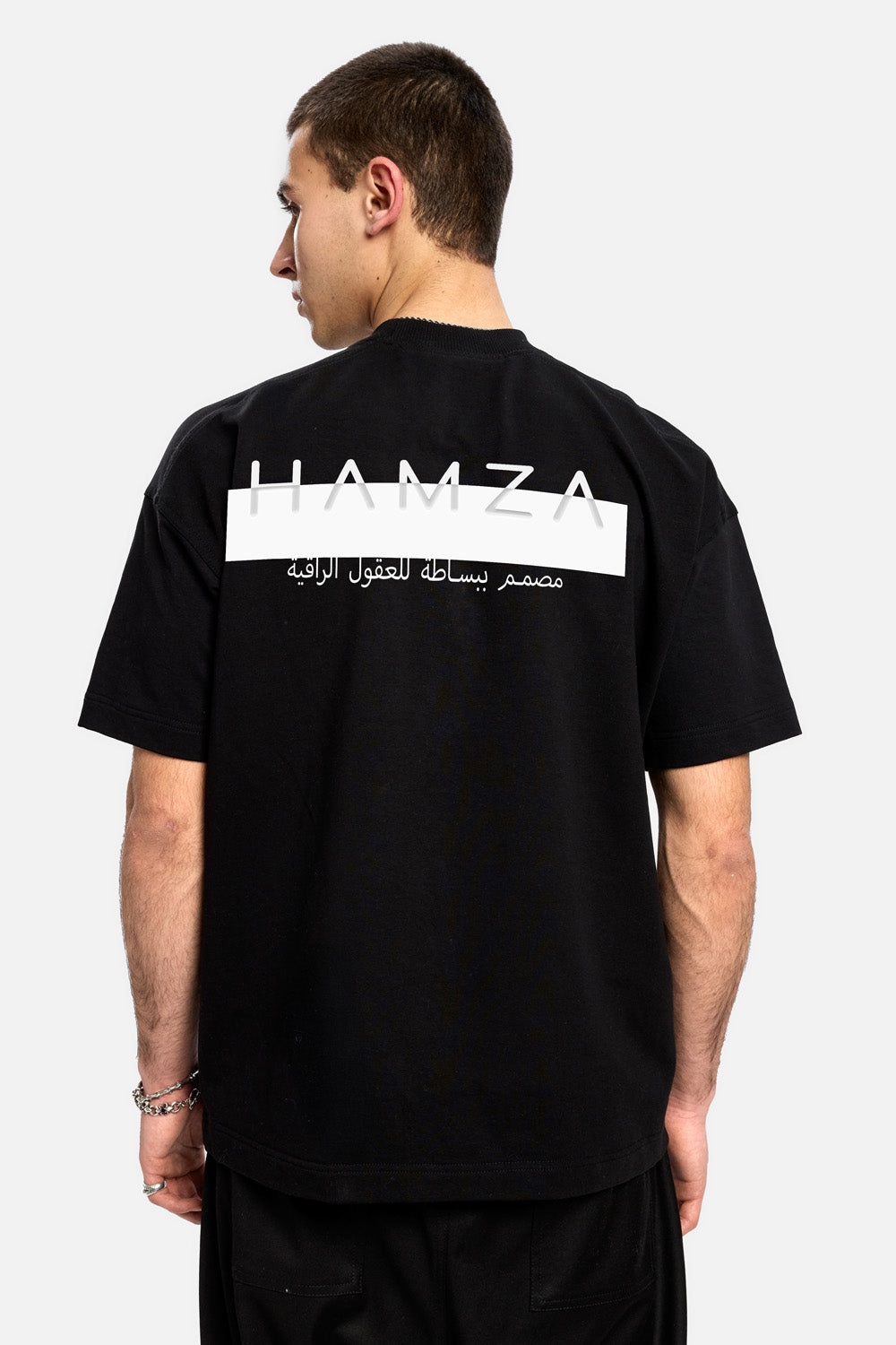 Riyad Printed Black T-Shirt