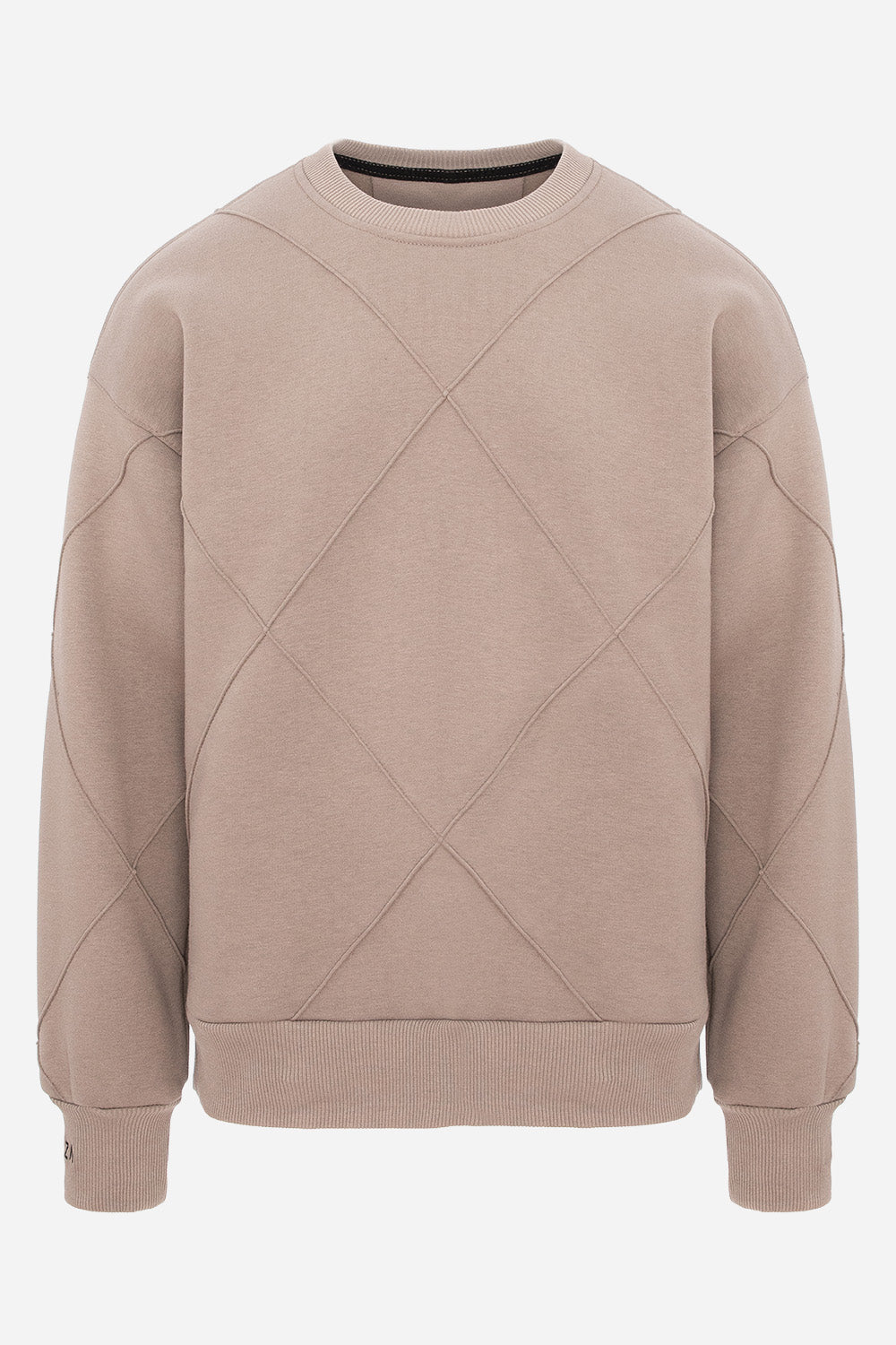 Diamond Fleece Beige Sweatshirt