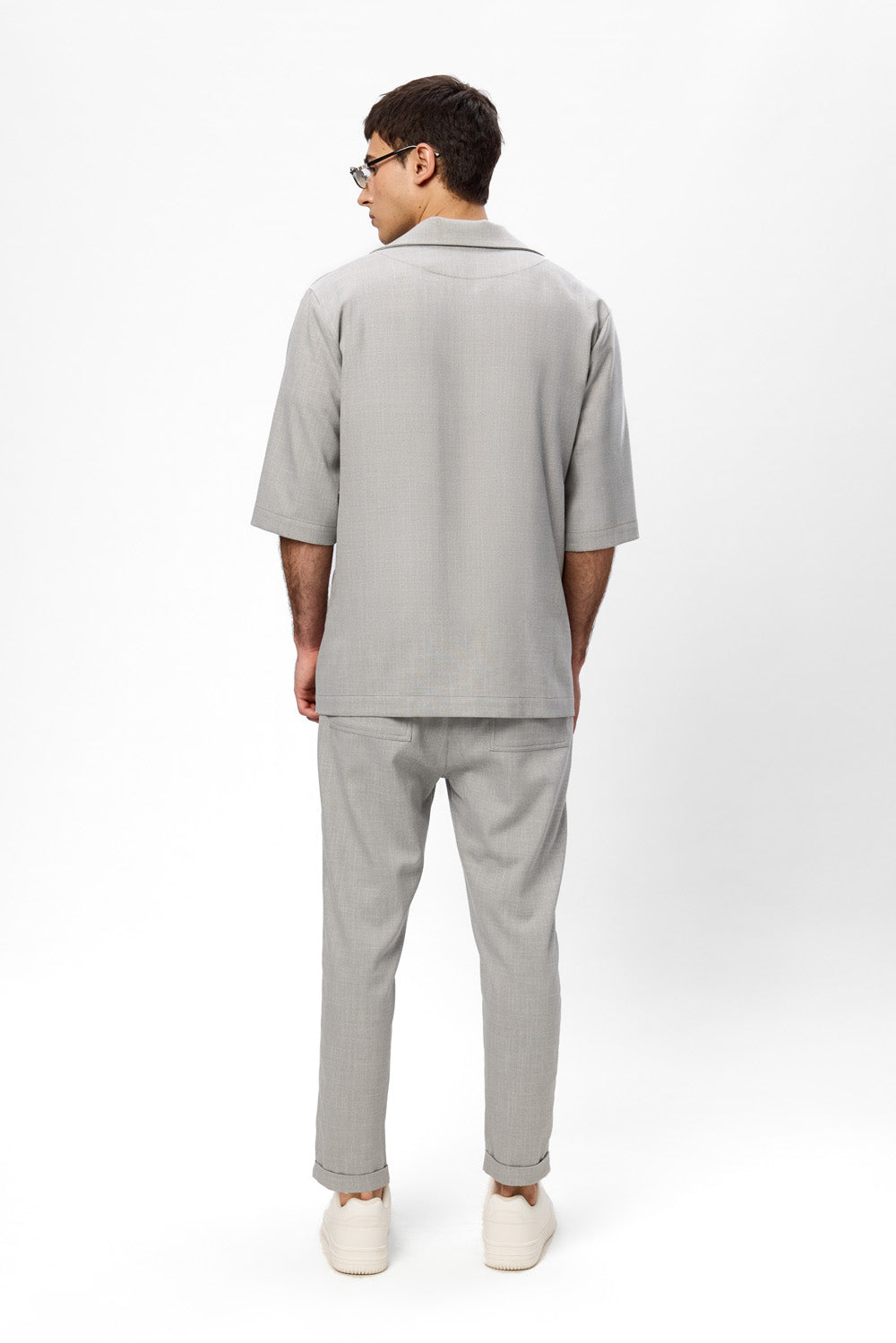 Riviera Grey Melange Cloth Jacket