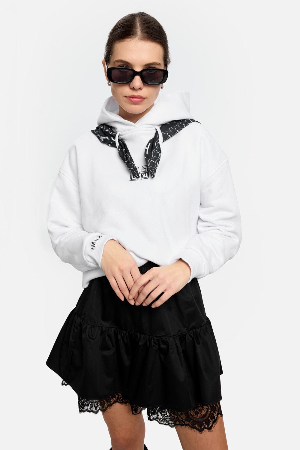 Tiffany embroidered W Hoodie