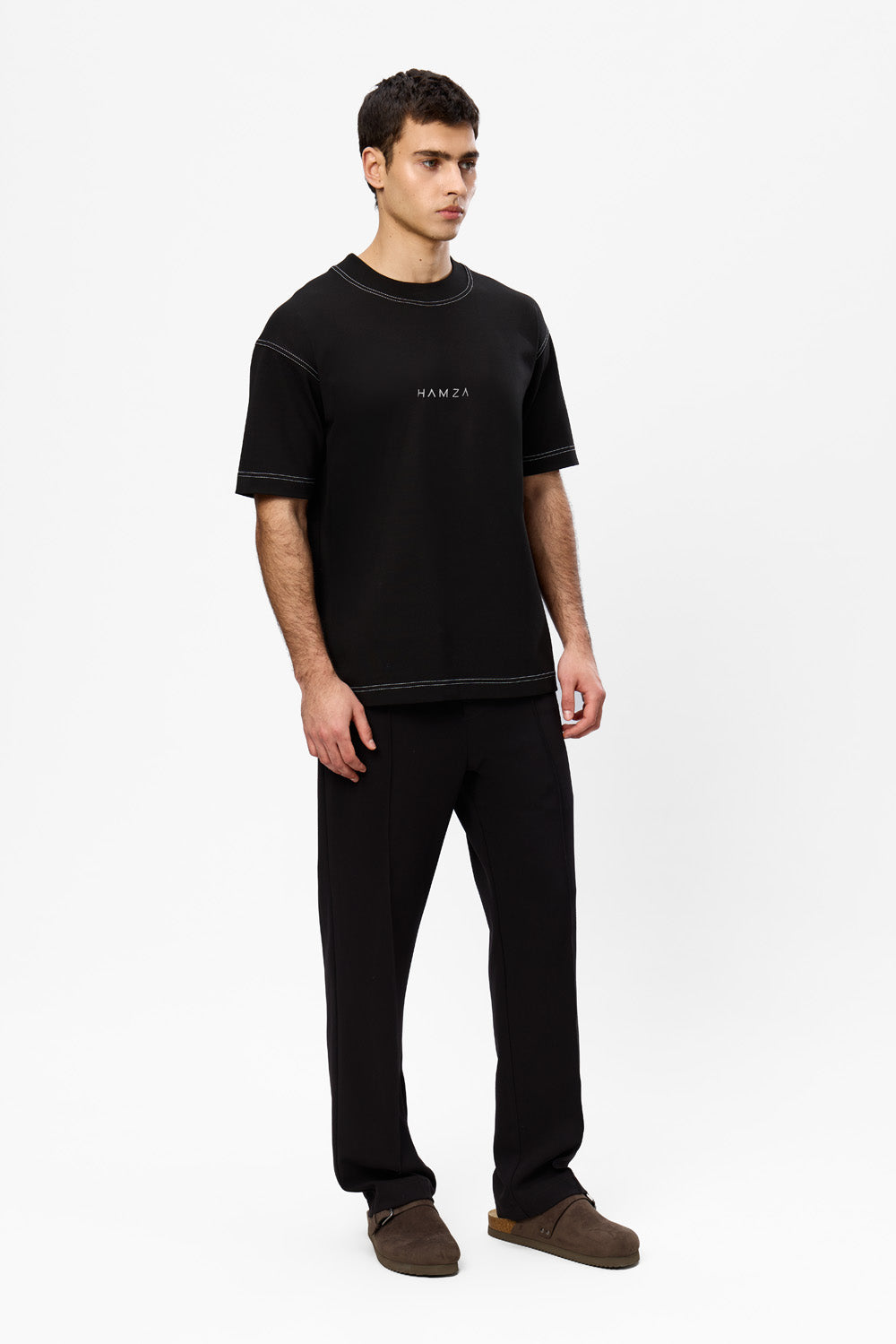 Kira embroidered Black T-shirt