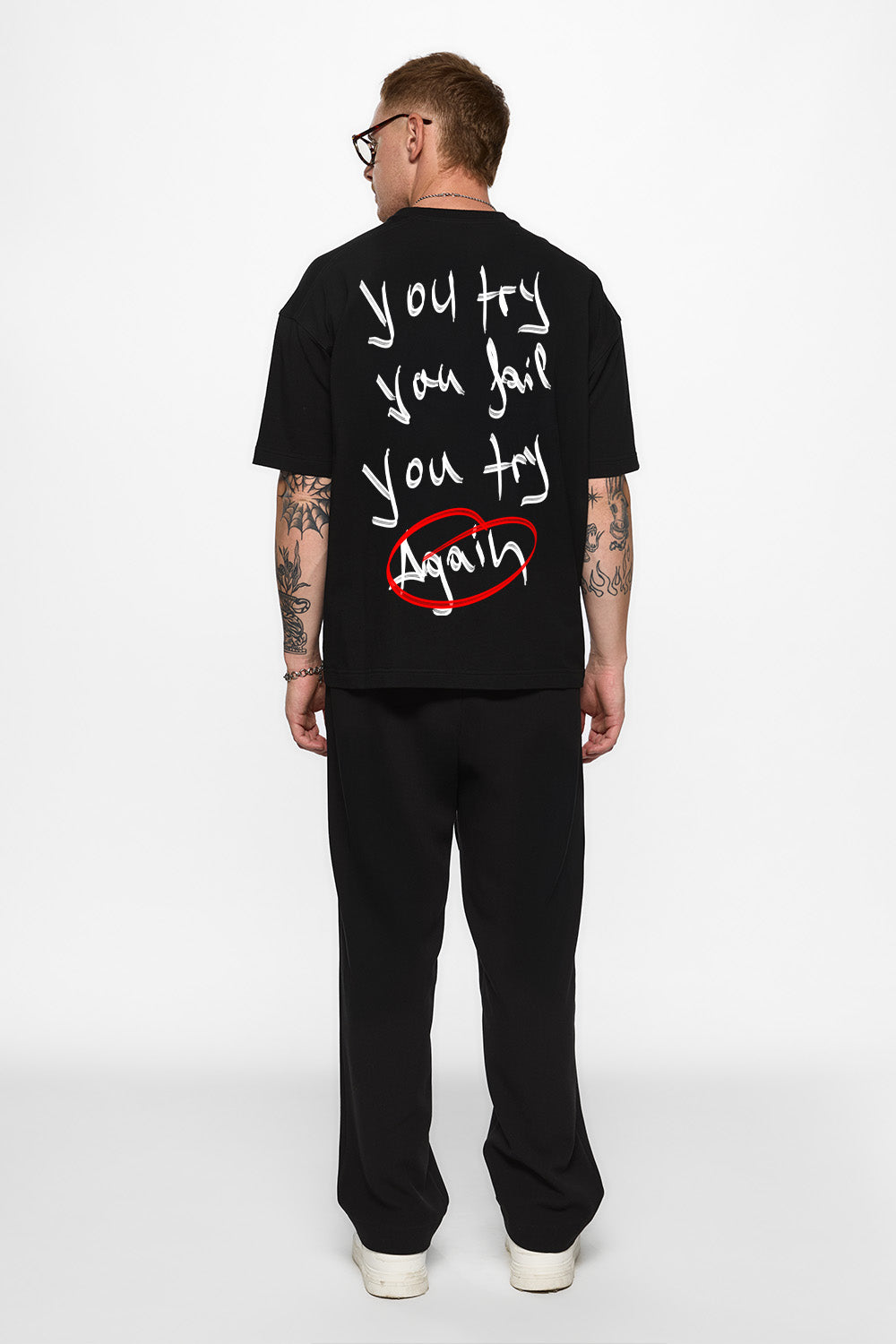 Aky Printed Black T-Shirt