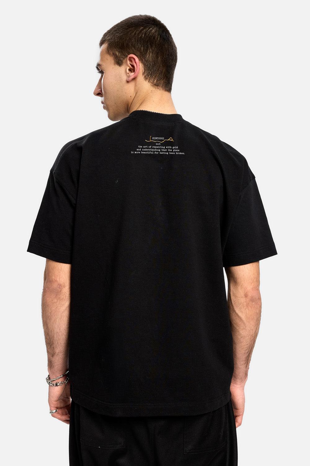 Ginza Printed Black T-Shirt