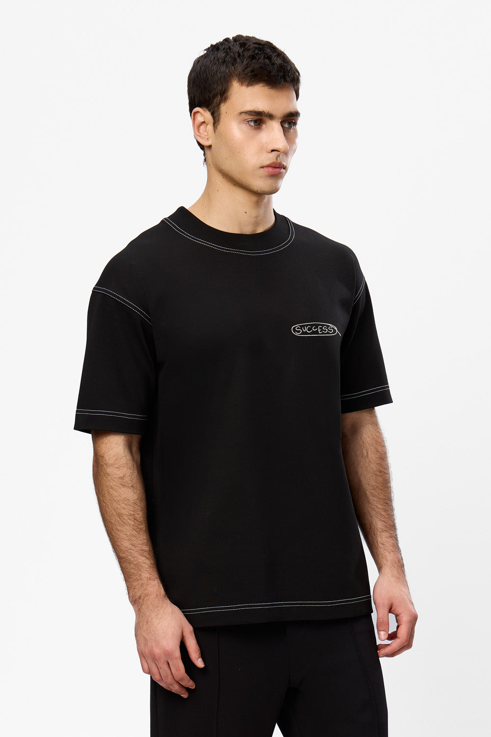 Success 2.0 printed black T-shirt
