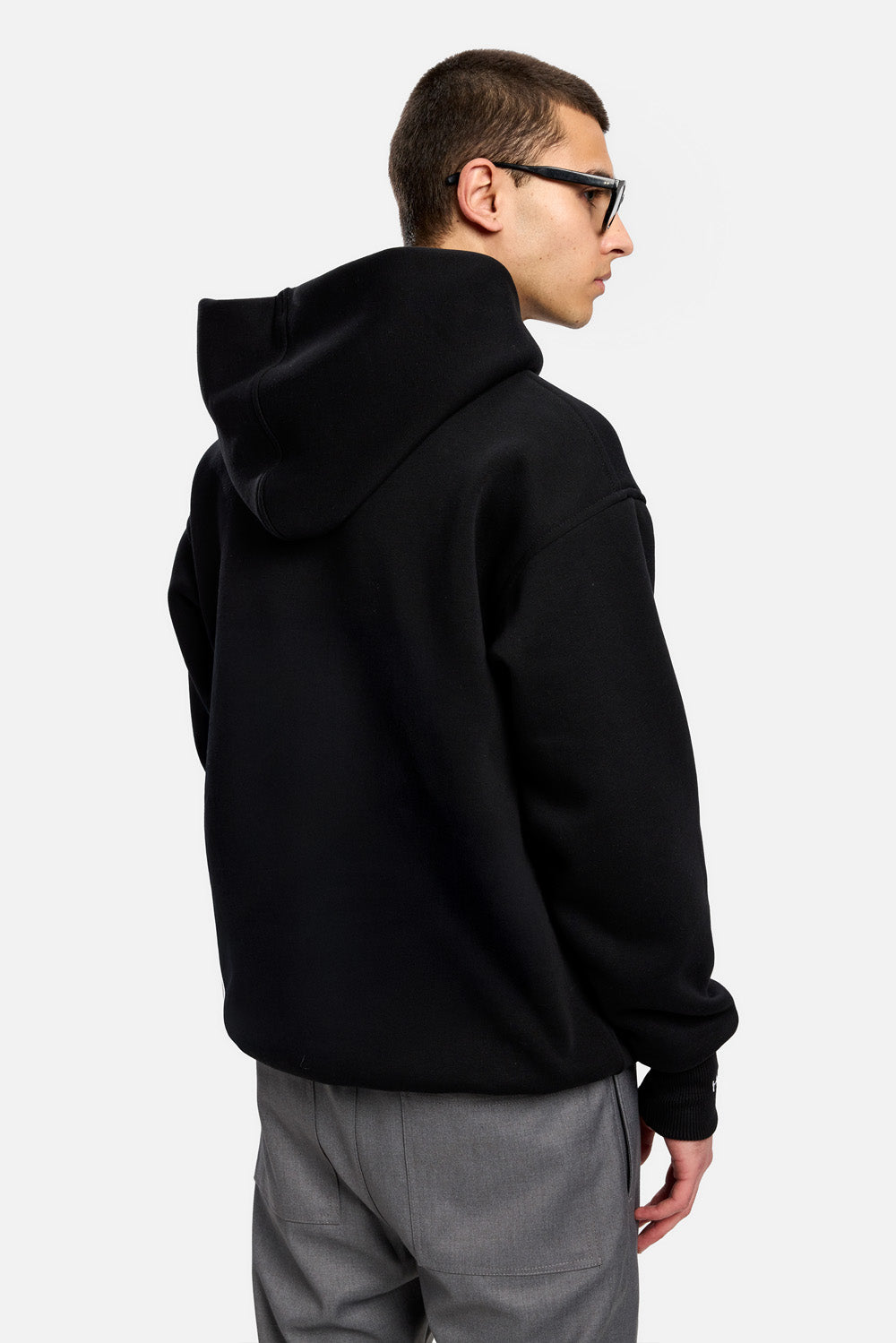 Safety Pin  embroidered fleece Hoodie