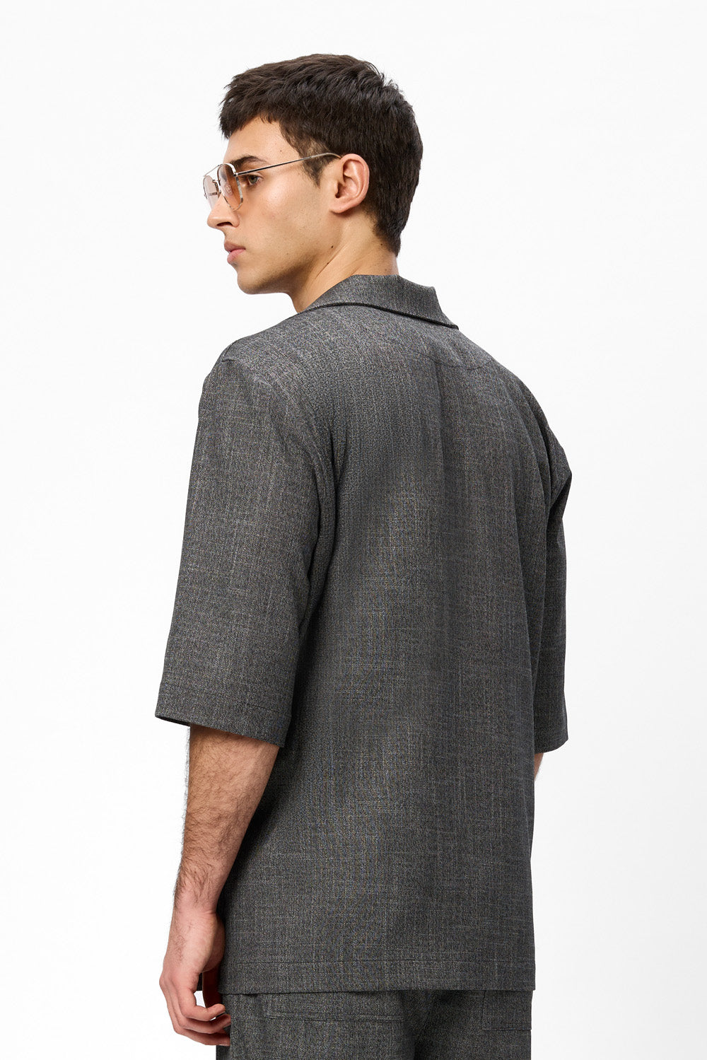 Riviera Black Melange Cloth Jacket