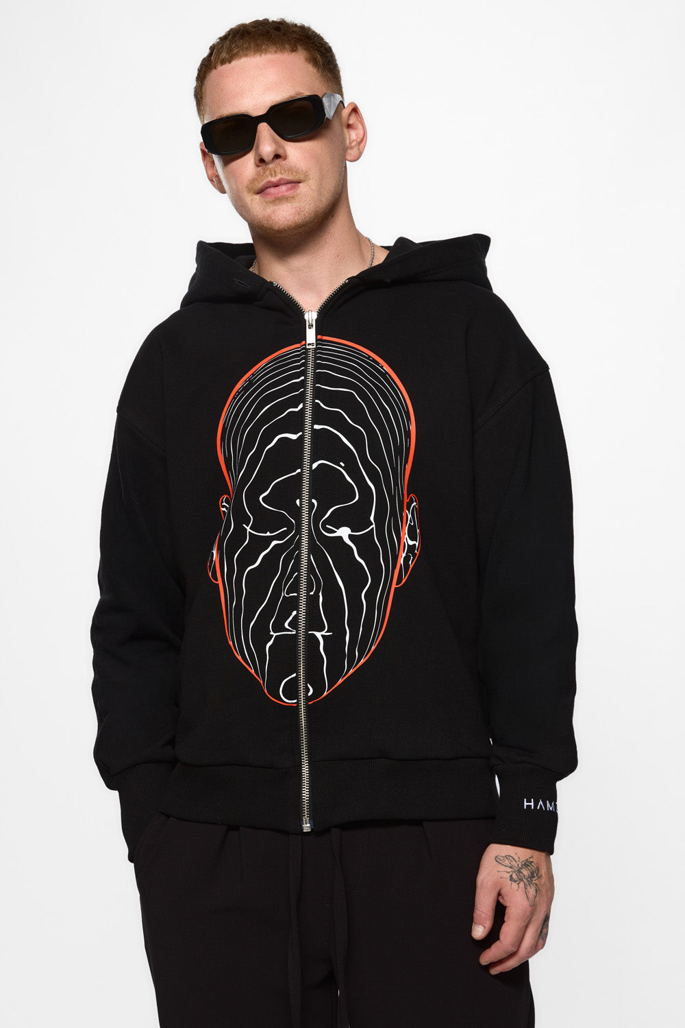 Ego printed Zip Hoodie