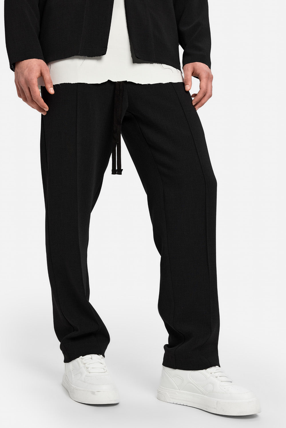 247 black cloth pants