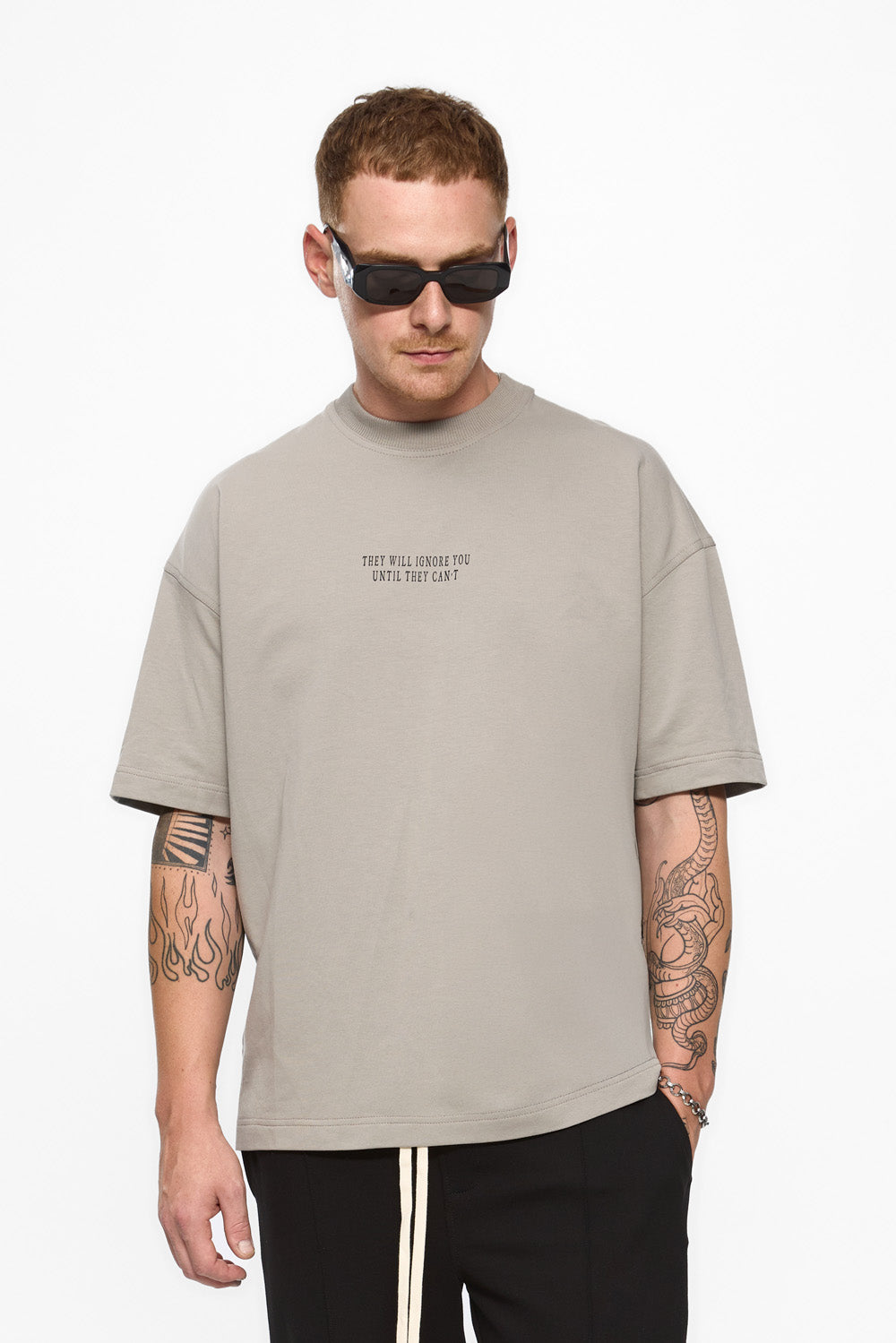 Ruh Printed Grey T-Shirt