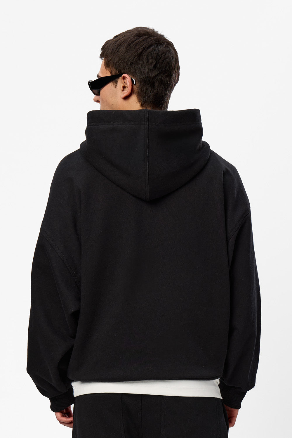 Blacky V2 Black Cotton Hoodie