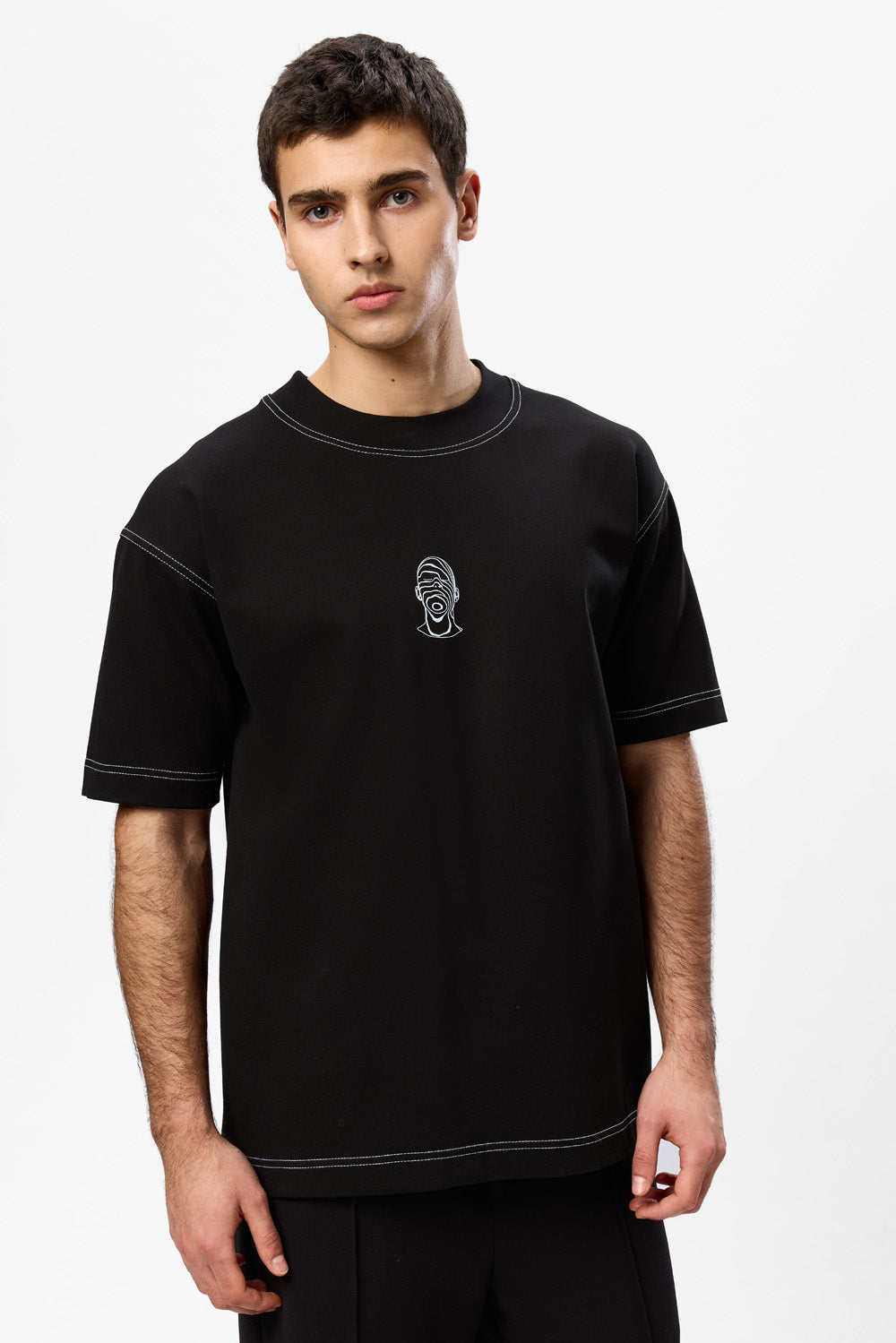 Find Your Balance printed Black T-shirt