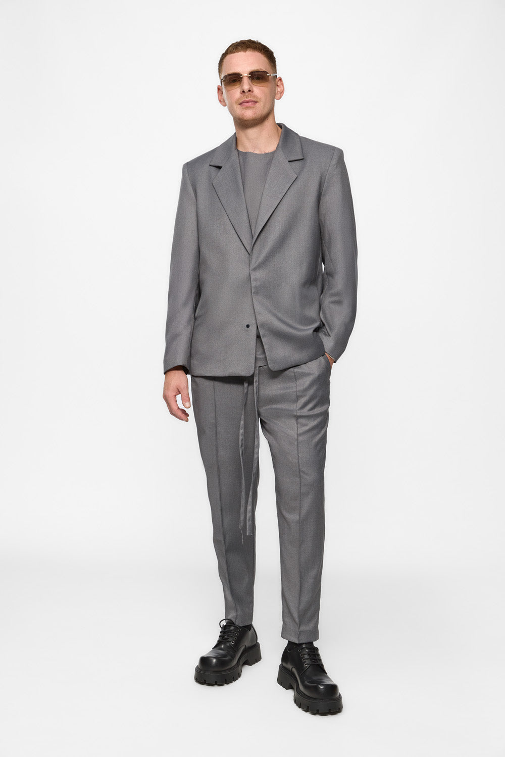 Thom Grey Cloth Pants V2