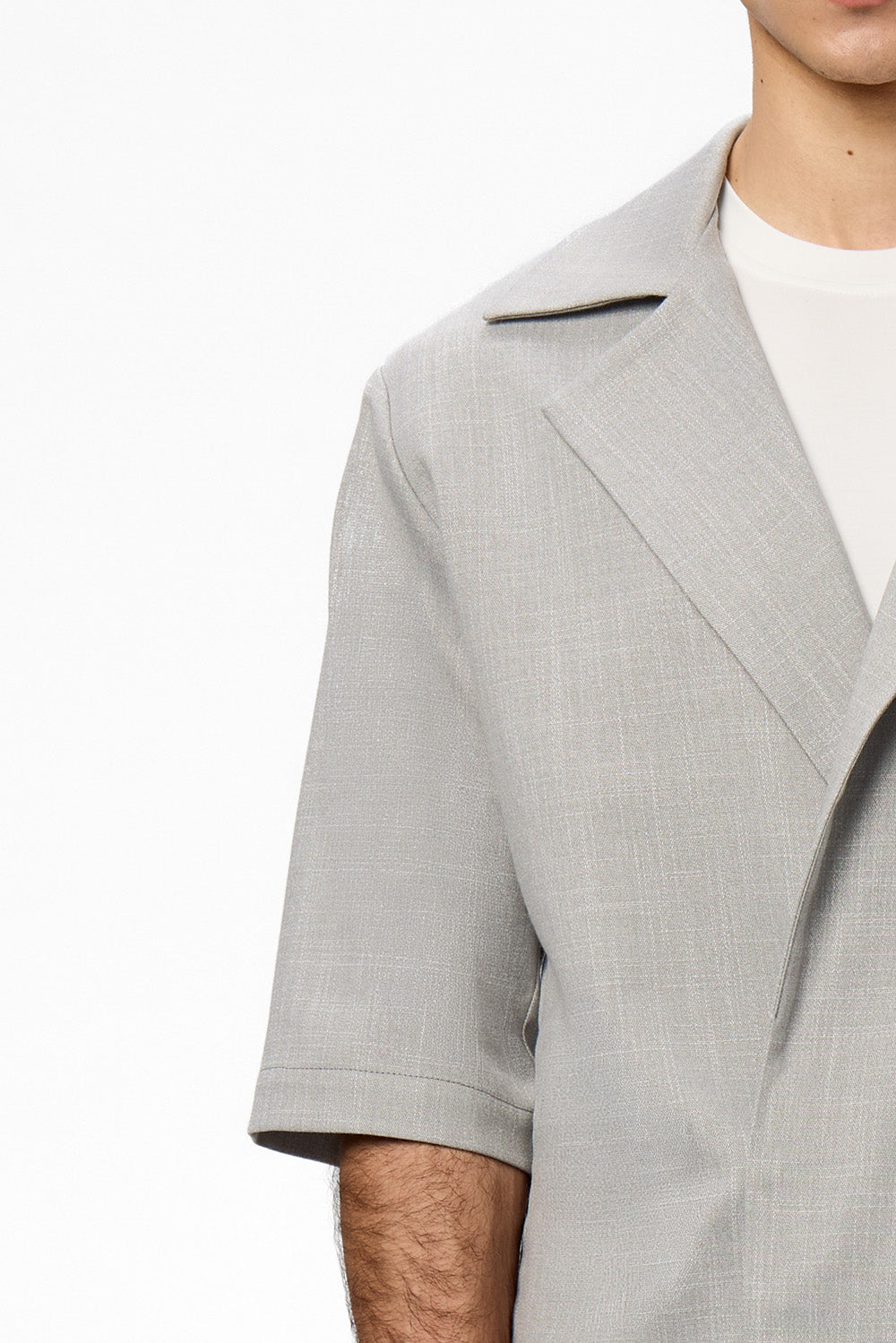 Riviera Grey Melange Cloth Jacket